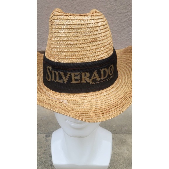 Vtg 1985 Silverado Movie Promo Straw Cowboy Hat - Picture 3 of 10